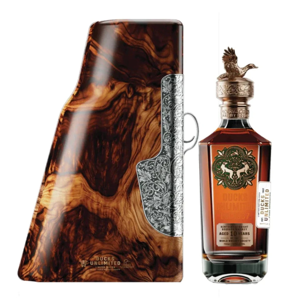 Bourbon Whiskey Ducks Unlimited 10 years of aged LP Wines & Liquors
