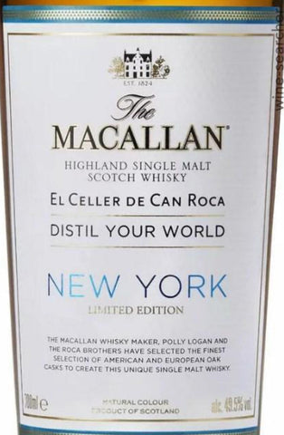 The Macallan Distil Your World: New York Single Malt Scotch Whisky LP Wines & Liquors