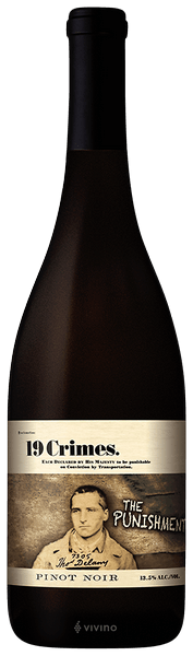 Australia Red Wines 19 Crimes The Punishment ( Pinot noir) 750ML L&P Wines & Liquors