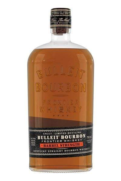 Bourbon Whiskey Bulleit Bourbon Barrel Strength Frontier Whiskey Uncut- Limited Bottling L&P Wines & Liquors