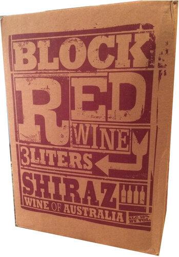 Block Red Wine Shiraz Box LP Wines Liquors & Wine 3L –
