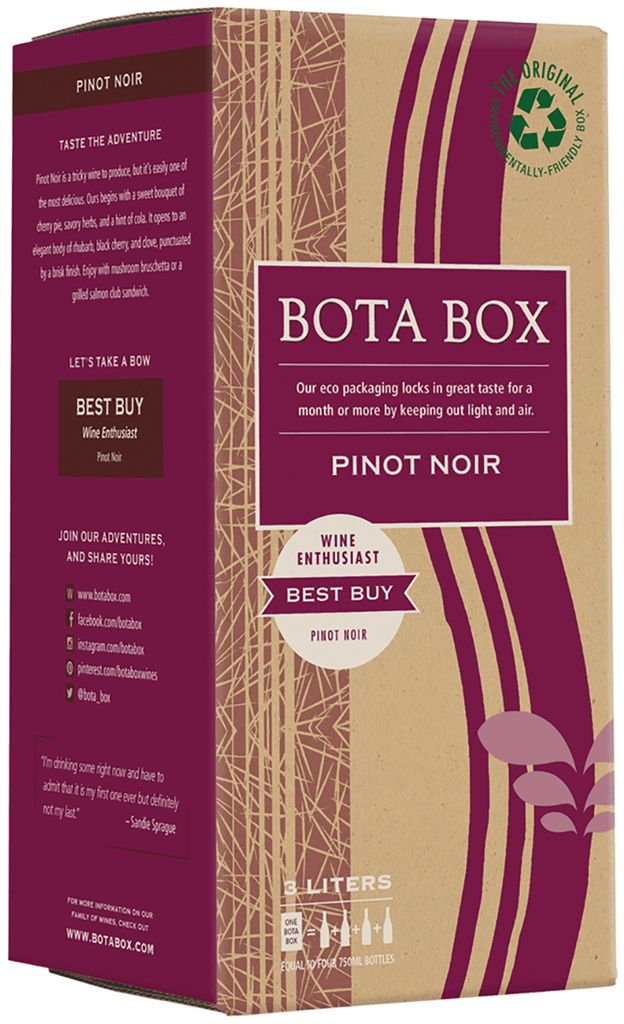 California Red Wines Bota Box Pinot Noir 3L LP Wines & Liquors