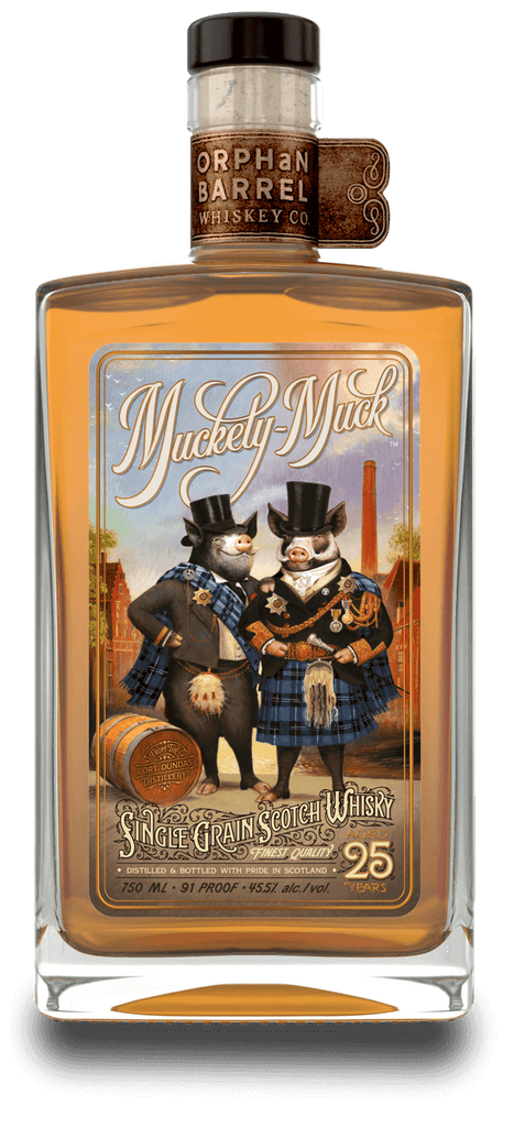 Scotch Whiskey Orphan Barrel Muckety-Muck 25 Year Old Single Grain Scotch Whisky 750ml LP Wines & Liquors