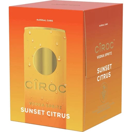 Vodka Ciroc Vodka Spritz Sunset Citrus 4pack LP Wines & Liquors