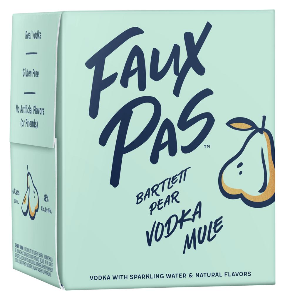 Vodka Faux Pas Bartlett Pear Vodka Mule 4 Pack LP Wines & Liquors