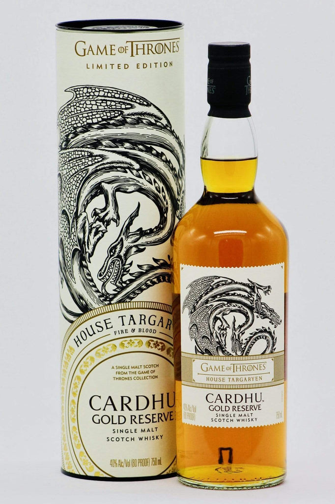 Scotch Whisky Cardhu Game of Thrones House Targaryen Gold Reserve L&P Wines & Liquo