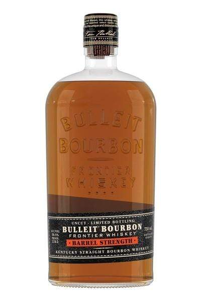 Bourbon Whiskey Bulleit Bourbon Barrel Strength Frontier Whiskey Uncut- Limited Bottling L&P Wines & Liquors