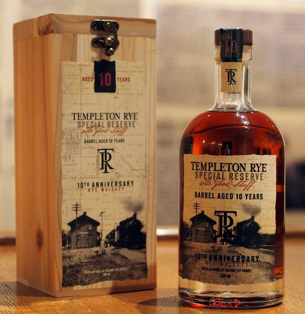 Rye Whisky Templeton Special Reserve 10 year old Rye Anniversary Bottling L&P Wines & Liquors
