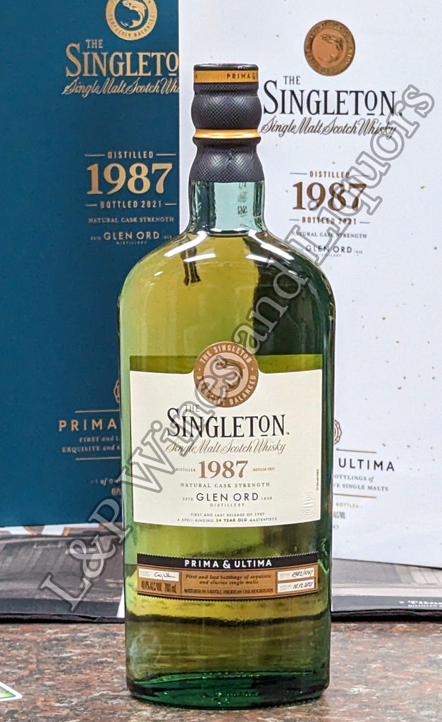 Scotch Whisky, single malt The Singleton of Glen Ord 1987 Prima & Ultima 700ml L&P Wines & Liquors