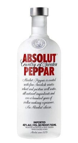 Vodka ABSOLUT Peppar Vodak 1 L L&P Wines & Liquors