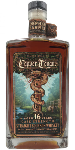 Bourbon Whiskey Orphan Barrel Copper Tongue Cask Strength Bourbon 16 Year LP Wines & Liquors