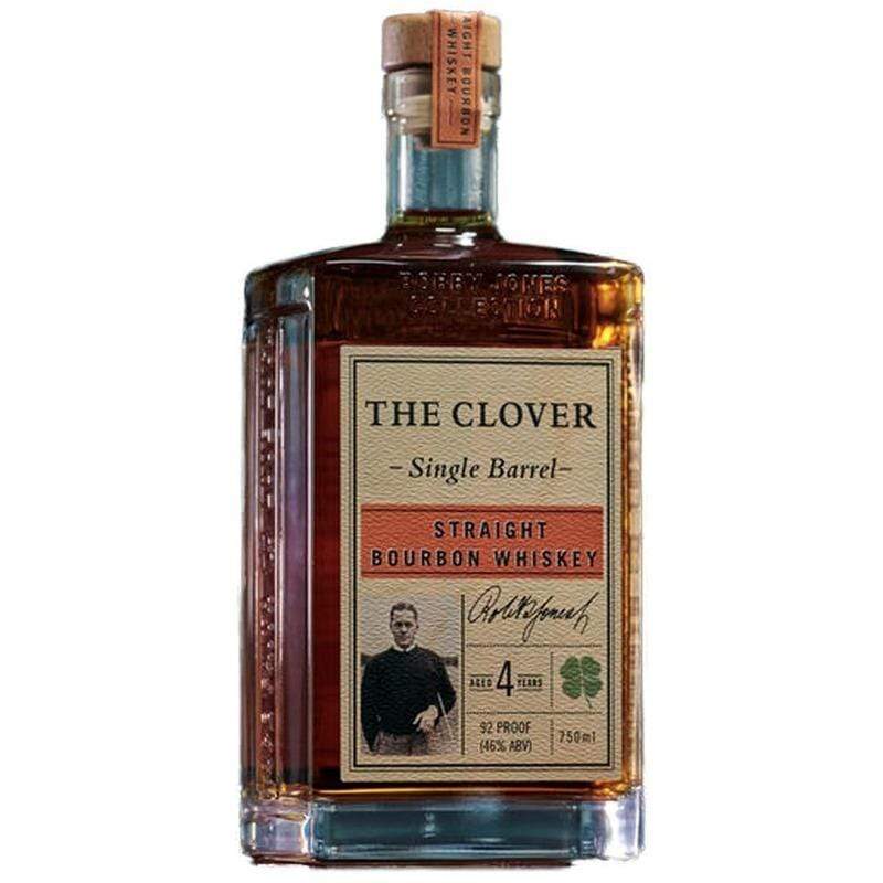 Bourbon Whiskey The Clover Single Barrel Bourbon Whiskey Aged 4 Years LP Wines & Liquors