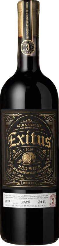 California Red Wines Exitus Red Wine Aged in Bourbon Barrels 2016 750ml LP Wines & Liquors