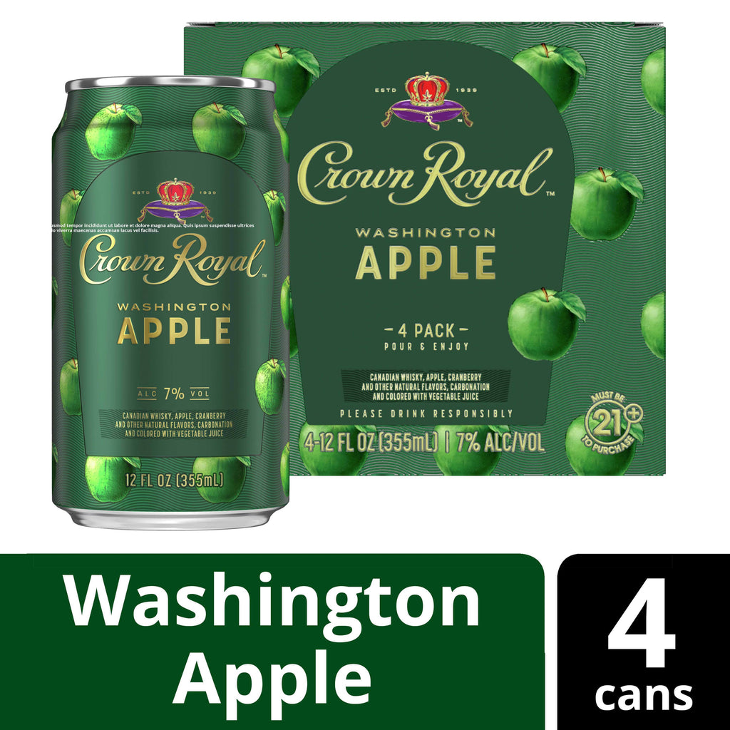 Crown Royal Washington Apple Canadian Whisky Cocktail 4 Pack LP Wines & Liquors