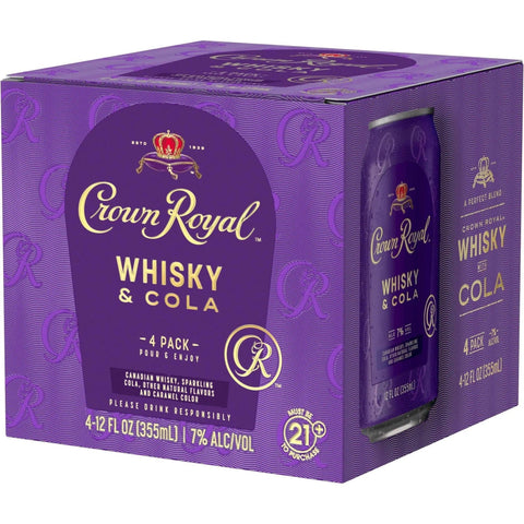 Crown Royal Whisky & Cola Cocktail 4 Pack LP Wines & Liquors