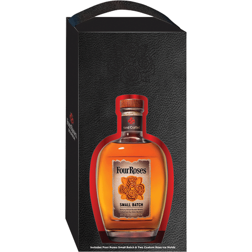 Four Roses Small Batch Bourbon Whiskey 750ml Gift Set + Two Custom Ros ...