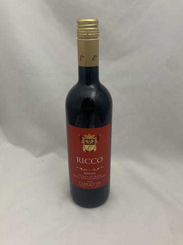 Italy Red Wines Ricco Rosso Carletto Red Wine 750ml LP Wines & Liquors