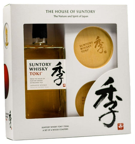 Japanese Whisky Suntory Toki Japanese Whiskey 750ml Gift Set + 4 Coasters LP Wines & Liquors