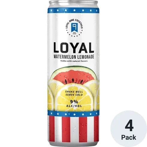 Loyal 9 Watermelon Lemonade 4 Pack Cans LP Wines & Liquors