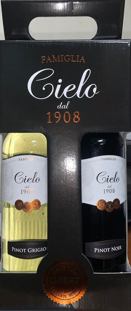 More Wines Famiglia Cielo dal 1908 Pinot Grigio and Pinot Noir Set 750ml LP Wines & Liquors