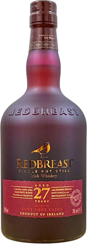 Redbreast 27-Year-Old Single Pot Still Irish Whiskey Ruby Port Casks LP Wines & Liquors