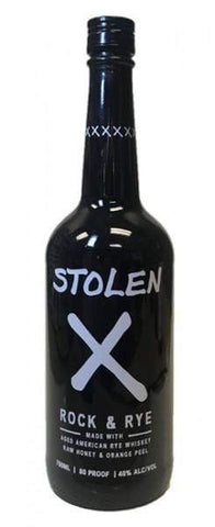 Rye Whisky Stolen X Rock & Rye X Whiskey x honey x orange peel LP Wines & Liquors