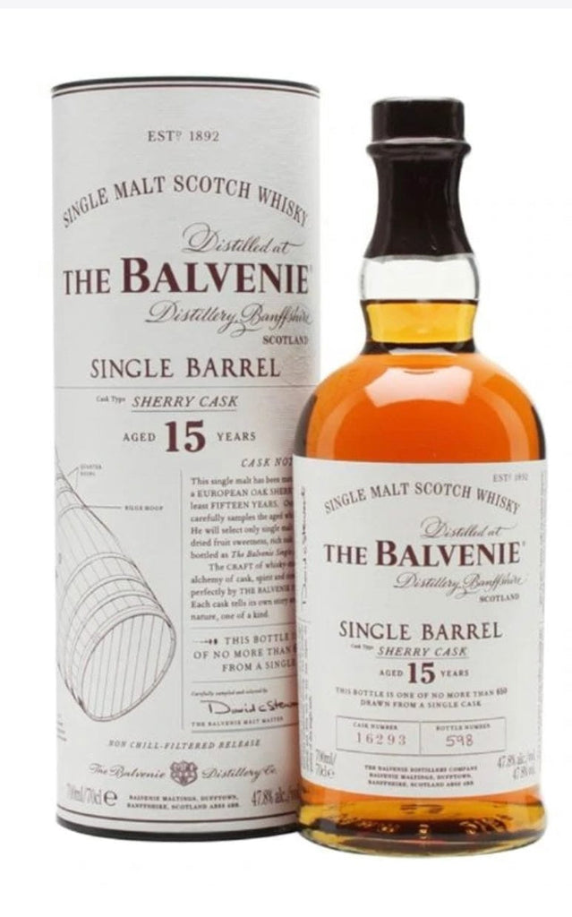 Scotch Whisky Balvenie 15 Year Single Barrel Scotch 750ml LP Wines & Liquors