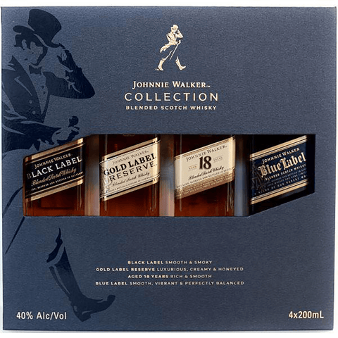 Scotch Whisky Johnnie Walker Collection Blended Scotch Whiskey Gift Set 200ml LP Wines & Liquors