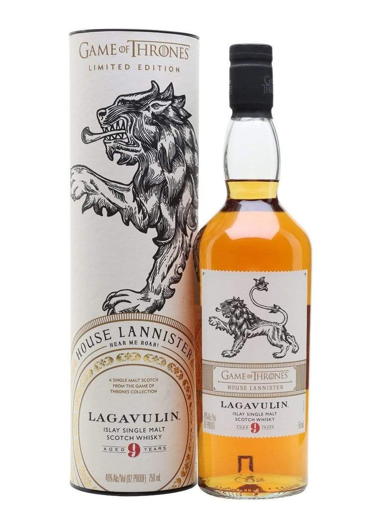 Scotch Whisky Lagavulin 9 Years Old Game of Thrones House Lannister Islay Whisky Scotch LP Wines & Liquors