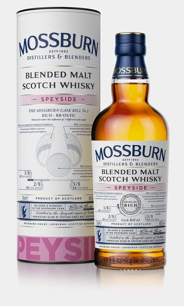 Scotch Whisky Mossburn Blended Malt Scotch Whiskey Speyside 750ml LP Wines & Liquors