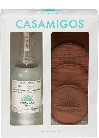 Tequila Casamigos Tequila Blanco Gift Set with 4 Coasters750ml LP Wines & Liquors